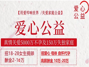 通渭捐卵助孕生子 爱心志愿者招募